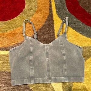 Offline by Aerie OG Recharge Least Support Short Crop Top Tank Built in Bra S